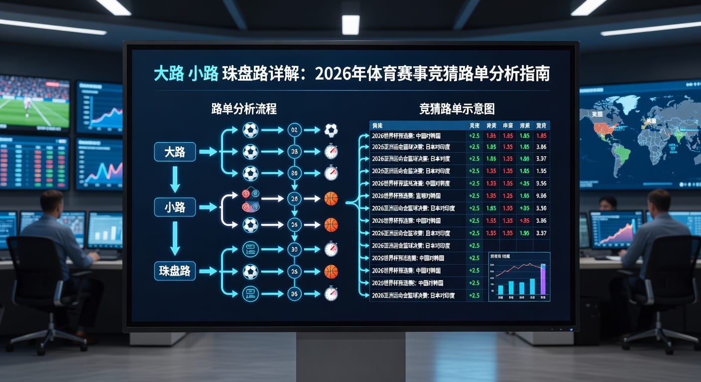 足球盘口：大路、小路、珠盘路深度解析 | 2026年世界杯投注